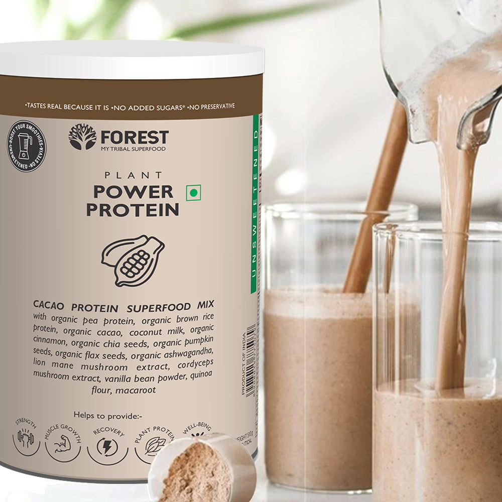 PLANT POWER PROTEIN SHAKE WITH BANANA & CHIA SEEDS RECIPE