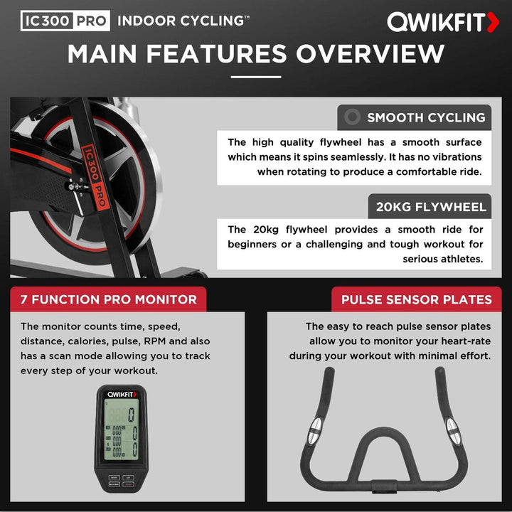 QWIKFIT Spin Bike ic 300