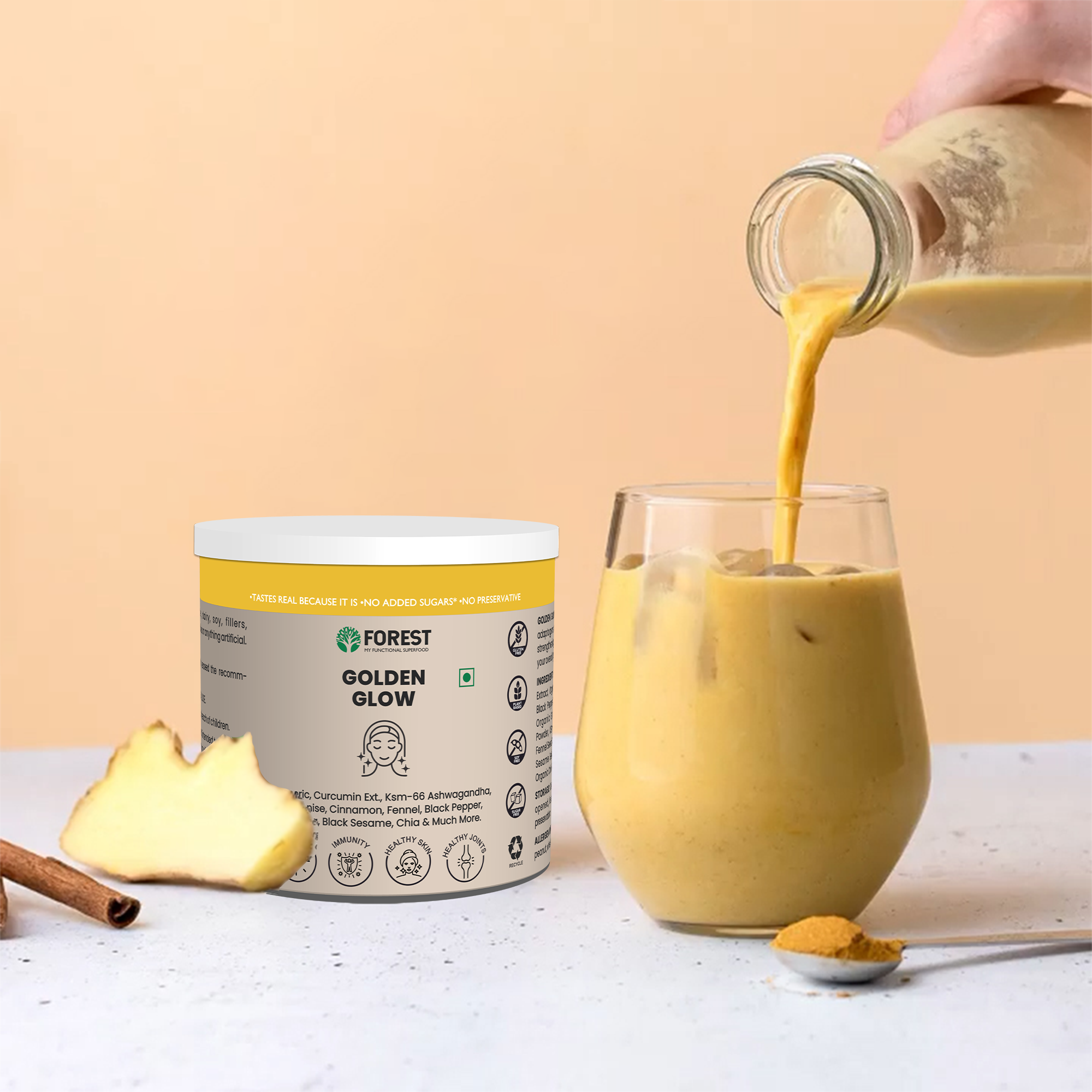 Forest Golden Glow | Turmeric Latte – Radiance in a Cup
