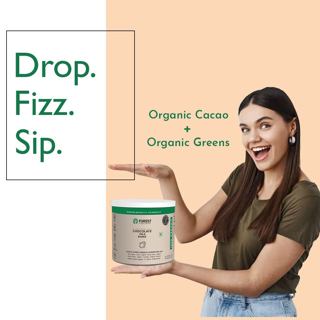 Hidden Greens Chocolate Milk Shake - Forest Superfood
