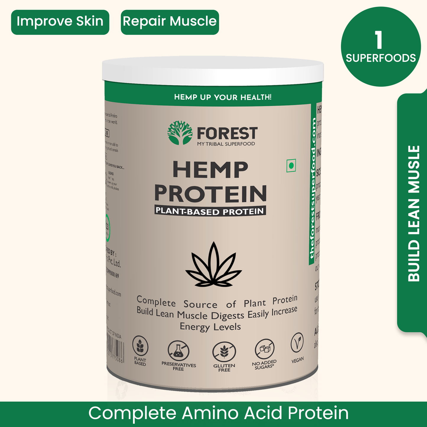 Hemp Protein Powder - 100% pure hemp protein powder