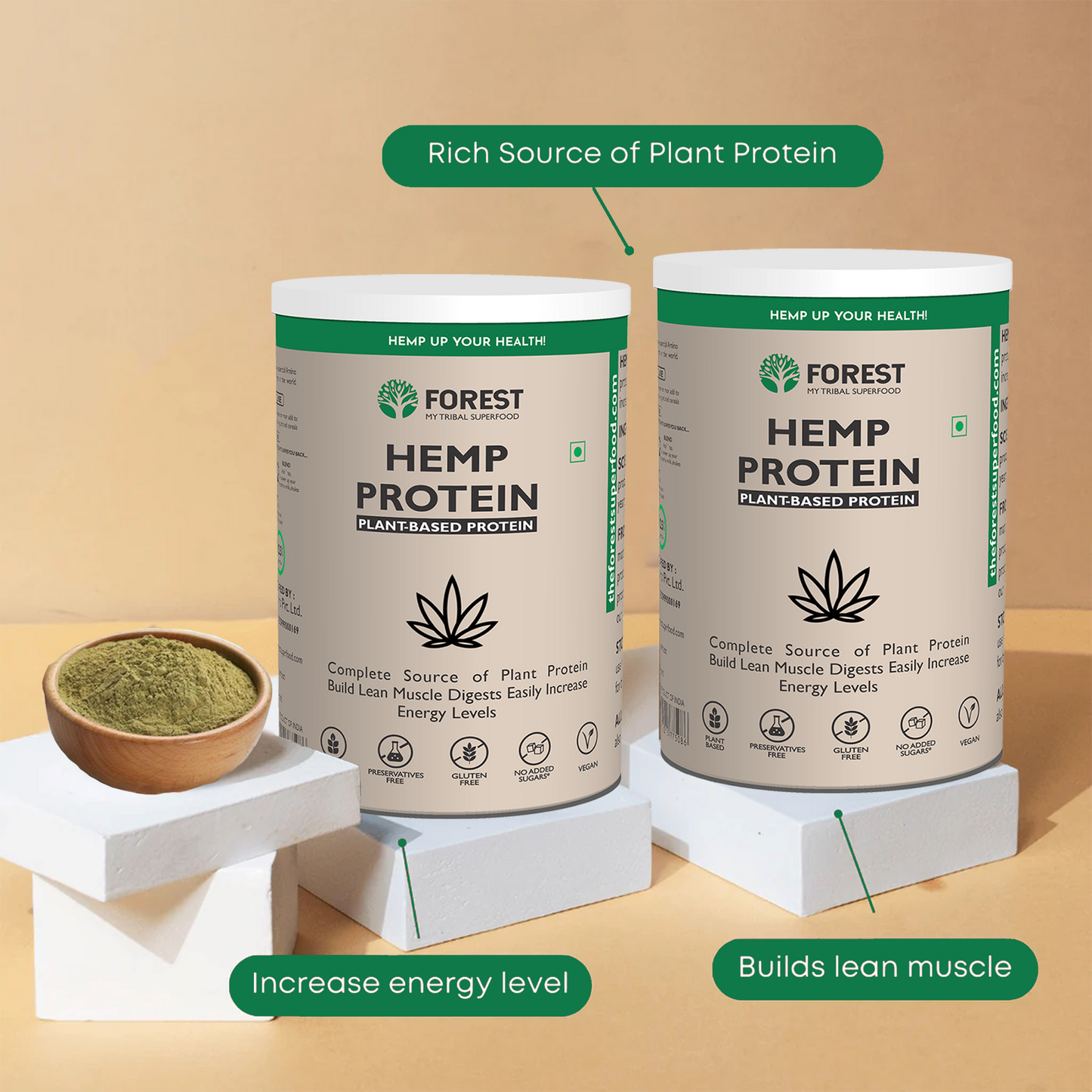 Hemp Protein Powder - 100% pure hemp protein powder