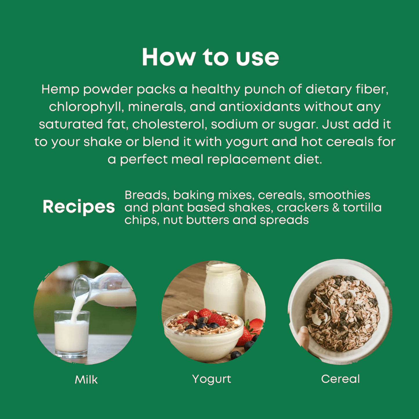 Hemp Protein Powder - 100% pure hemp protein powder
