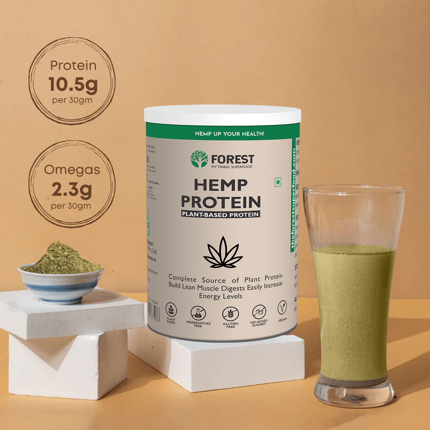 Hemp Protein Powder - 100% pure hemp protein powder