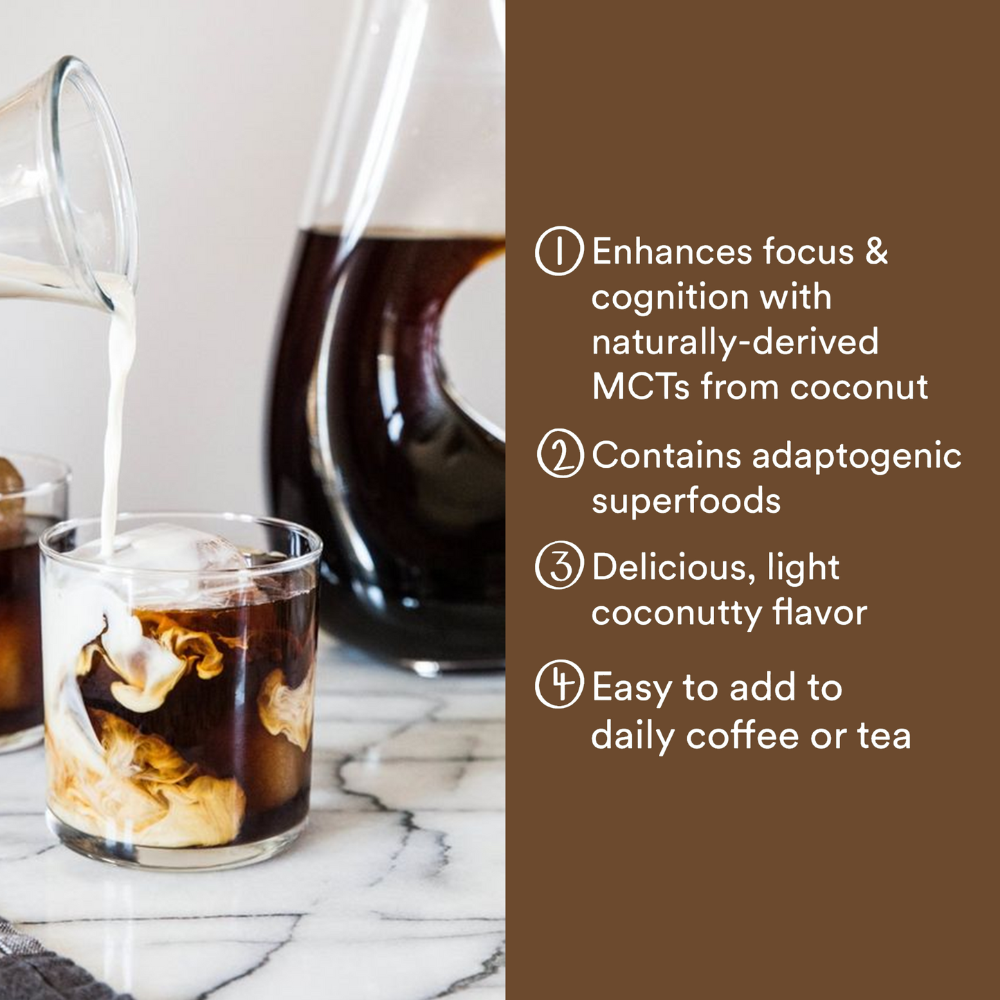 Forest Maca Monk Coffee Milky Coconut- Mushrooms With 100% Freeze-dried Arabica Coffee & Adaptogenic Herbs (150g)