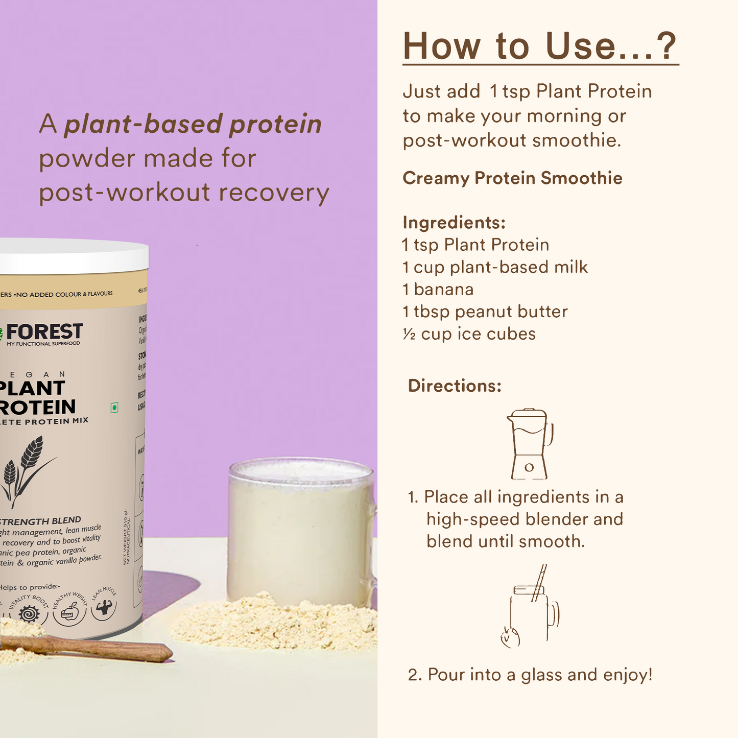Organic Plant Protein - Plant Based Protein