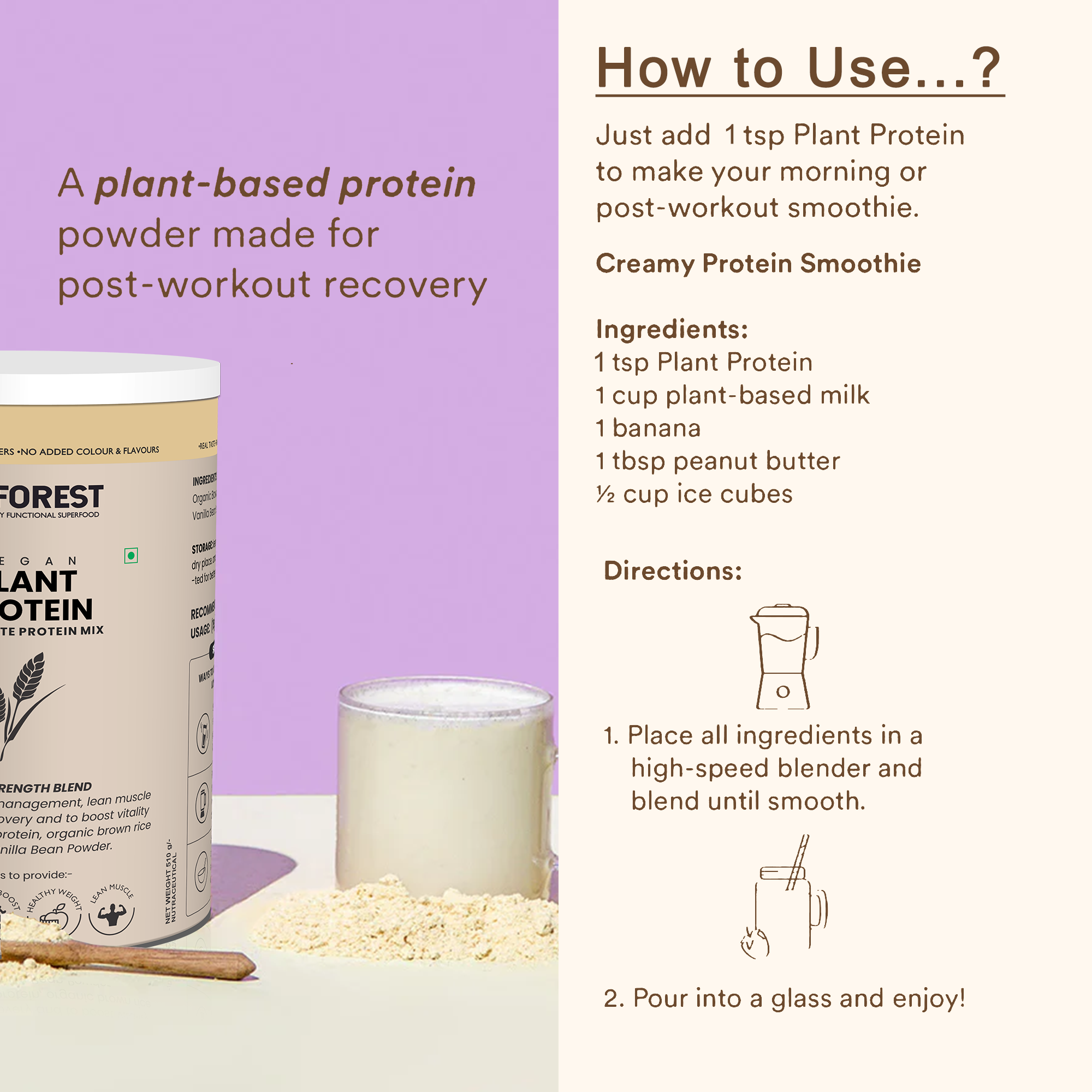 Forest Vegan Plant Protein Powder – Fuel Your Body Naturally