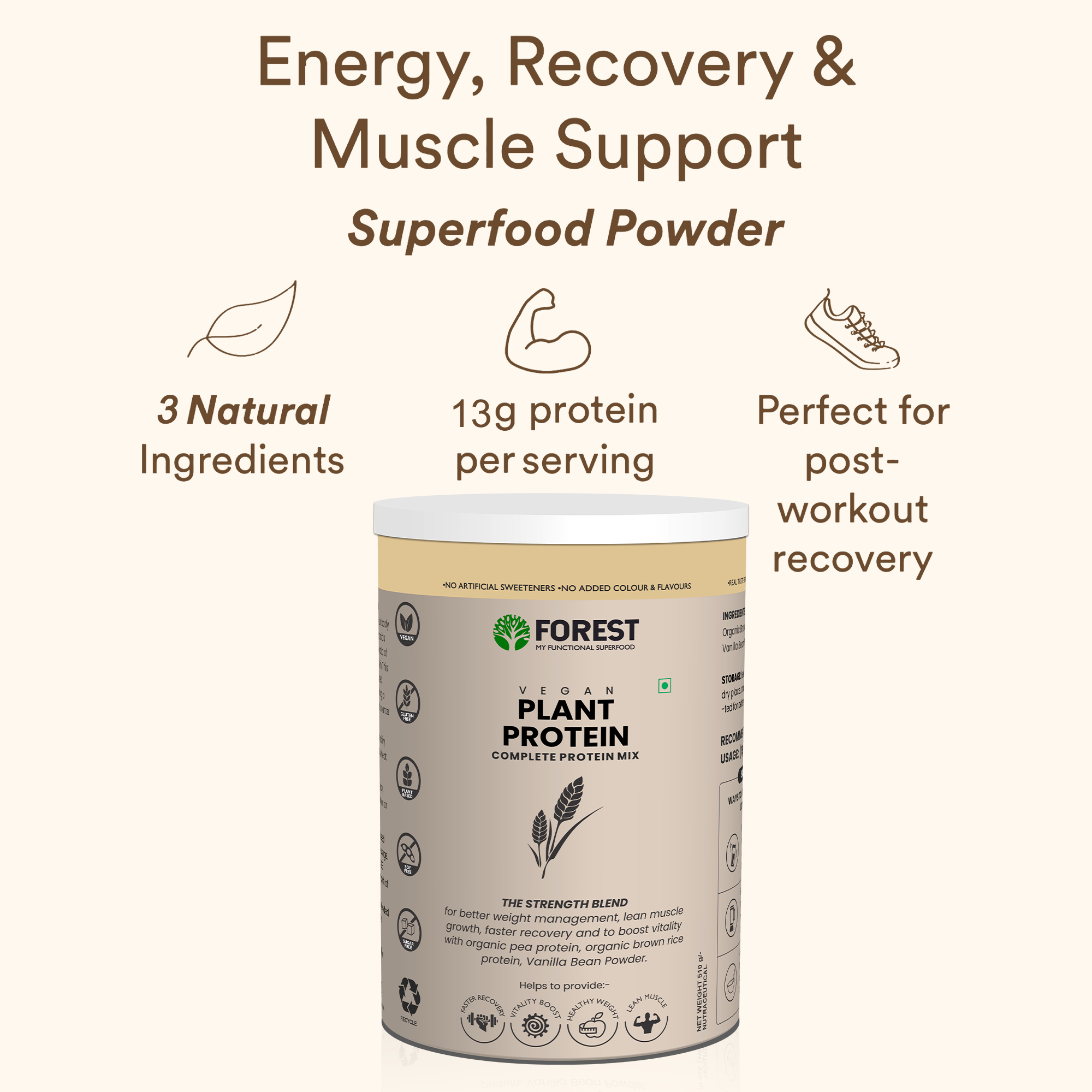 Forest Vegan Plant Protein Powder – Fuel Your Body Naturally