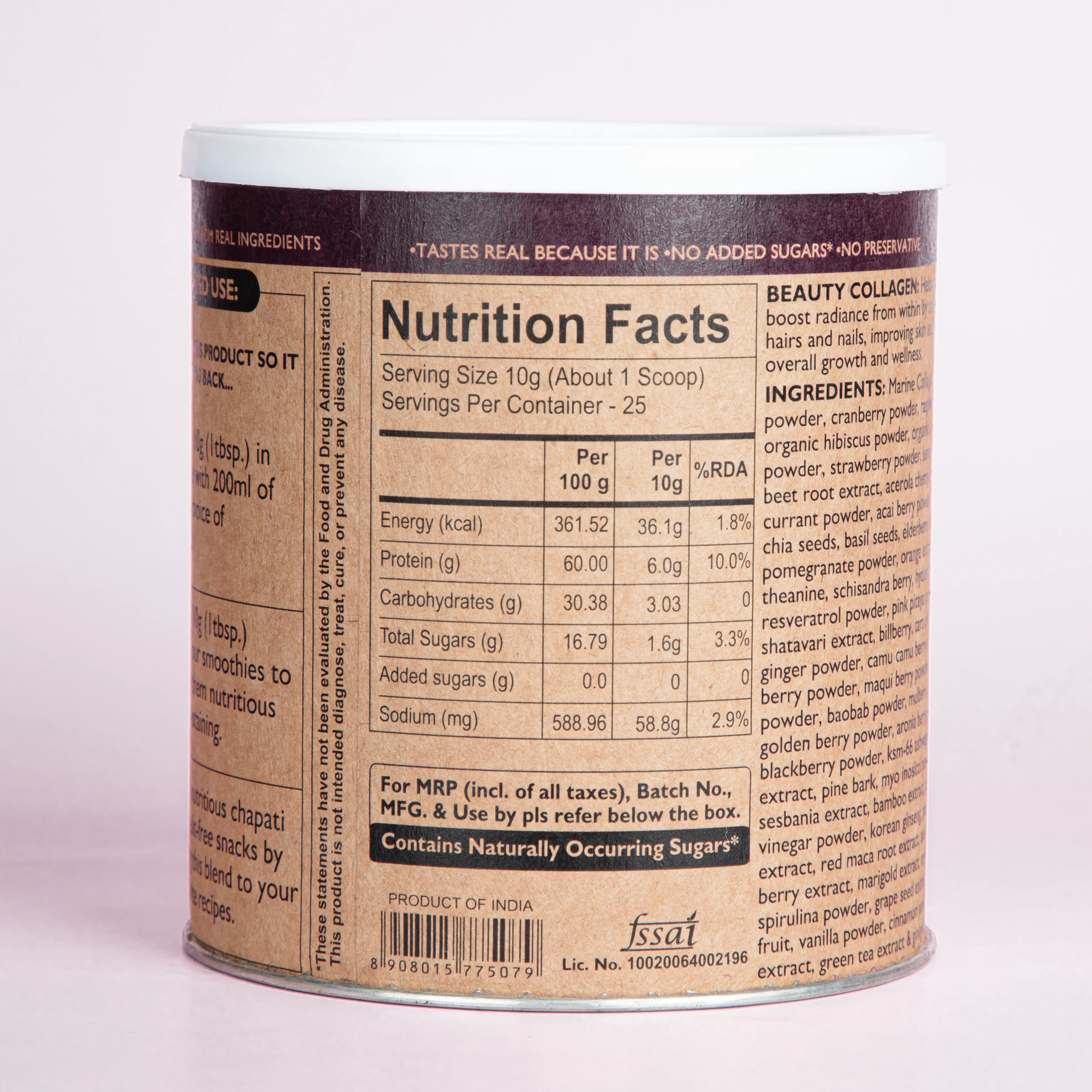 nutrition facts