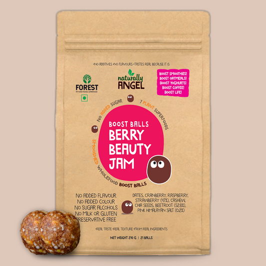 Berry Beauty Jam Energy Balls