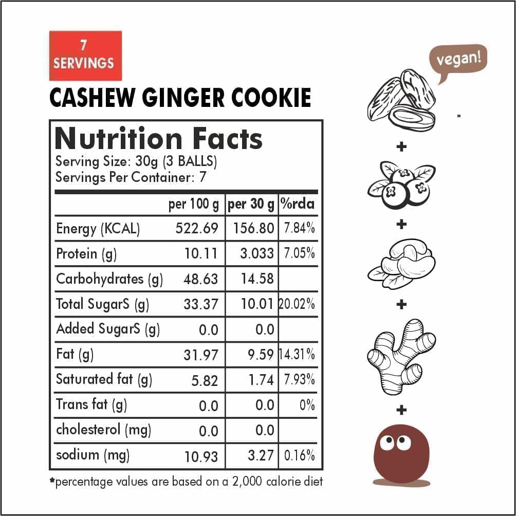 Cashew ginger cookie