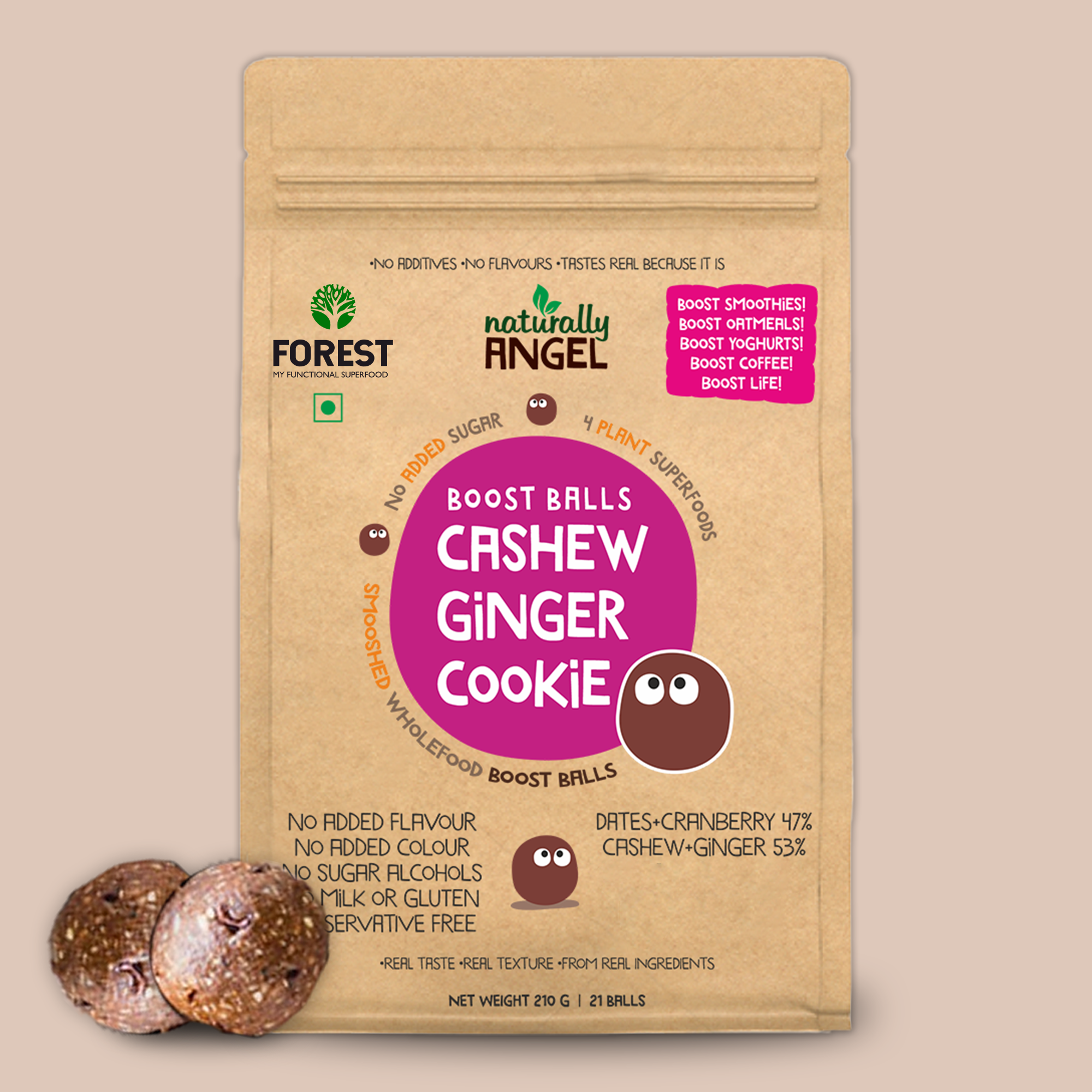 Cashew Ginger Cookie Balls – A Delicious Boost of Energy