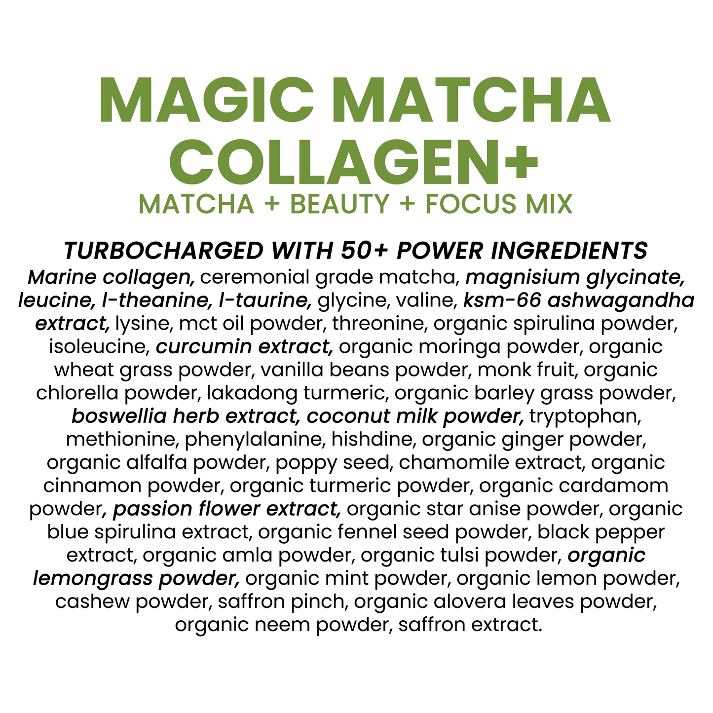 Forest Magic Matcha Collagen+ l 2700 mg Collagen