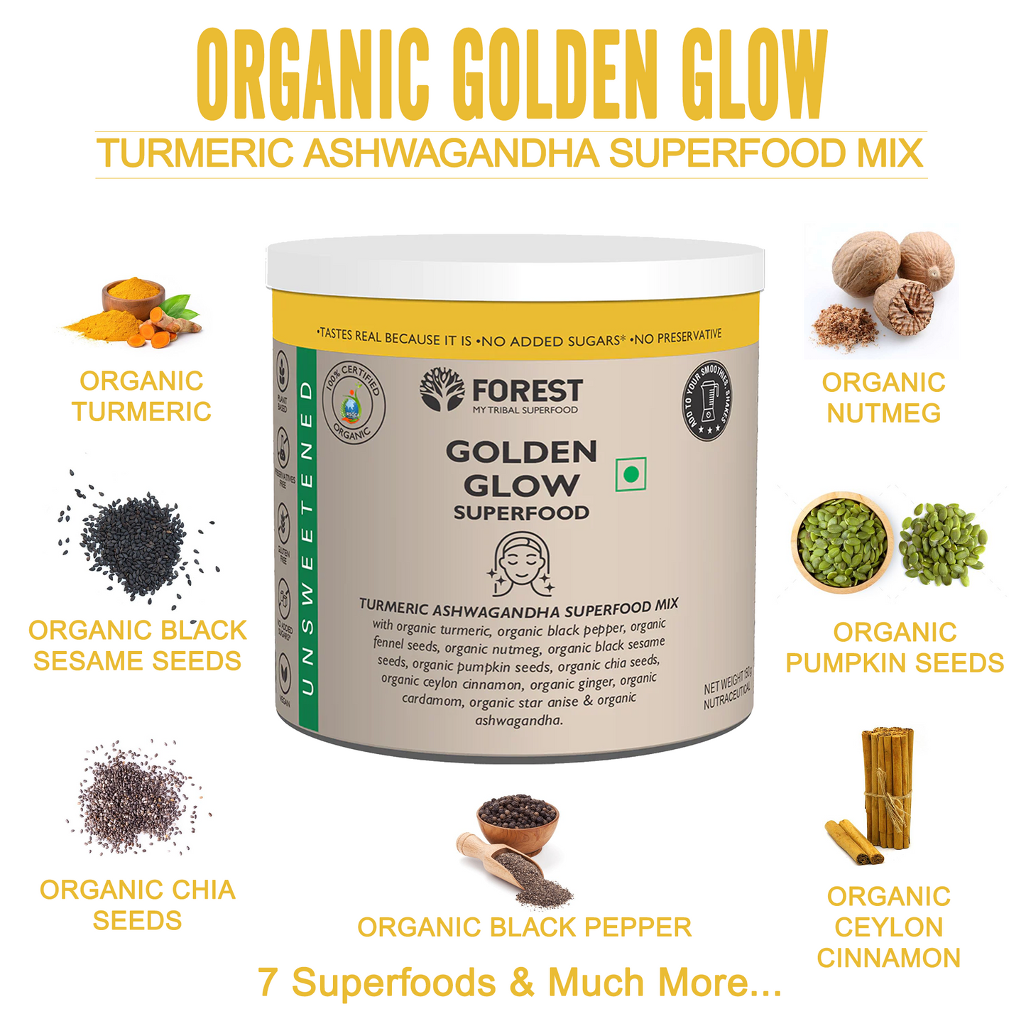 Golden Glow Superfood With Powerful Ingredients