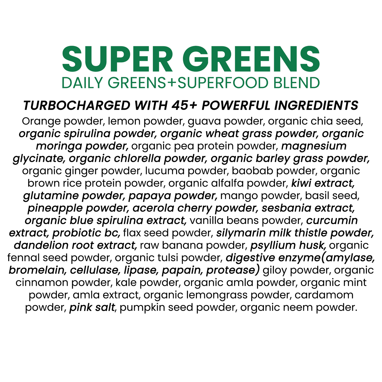 super greens powder