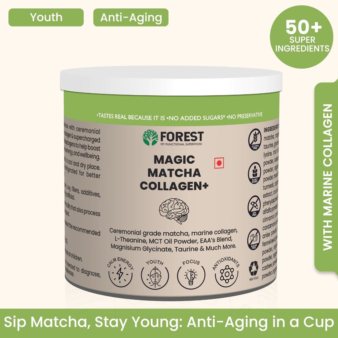 Forest Magic Matcha Collagen+ l 2700 mg Collagen