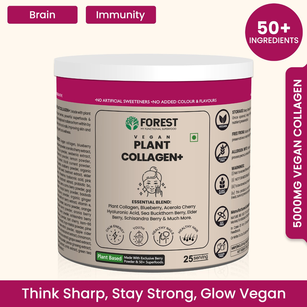 Forest Vegan Plant Collagen+ Powder