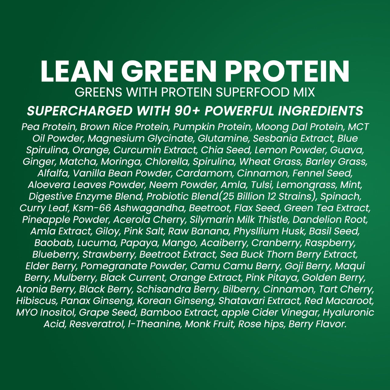 Forest Lean Green Protein Powder