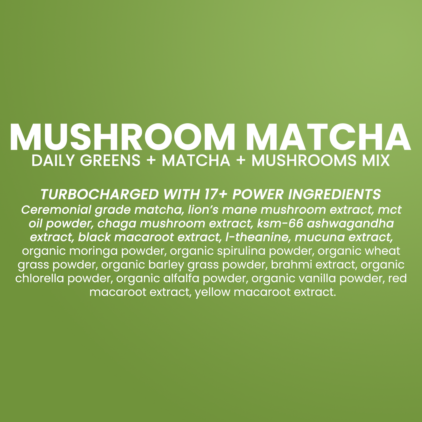 Forest Mushroom Matcha (Shroomy Magic Matcha)