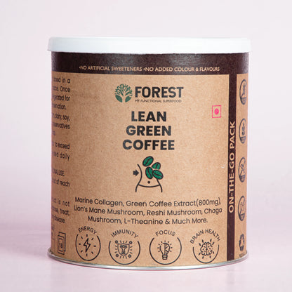 Forest Lean Green Coffee l Mushroom & Collagen