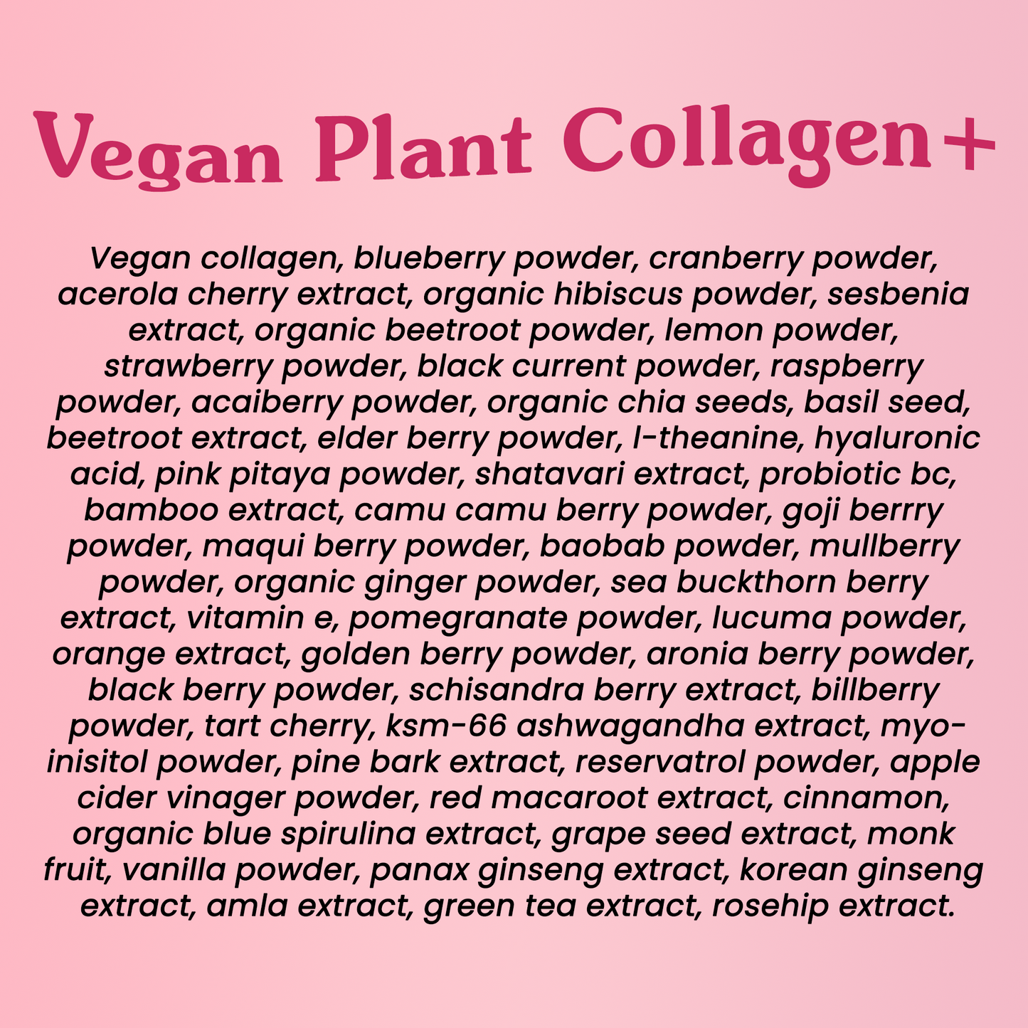 Forest Vegan Plant Collagen+ Powder