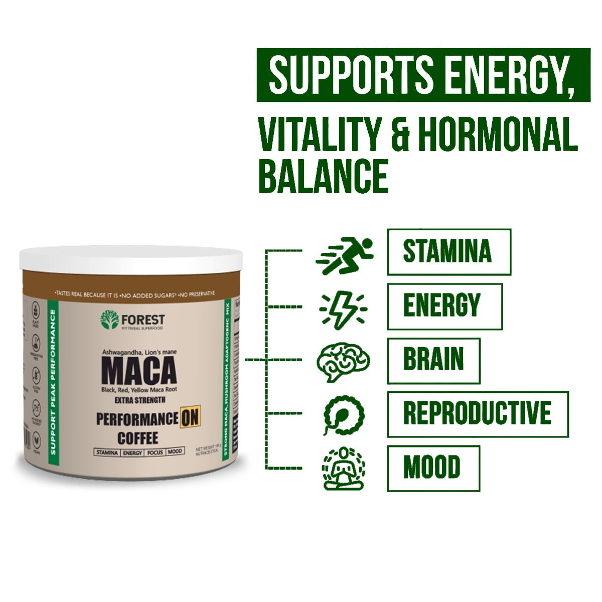 Forest Instant Maca Coffee for Men and Women