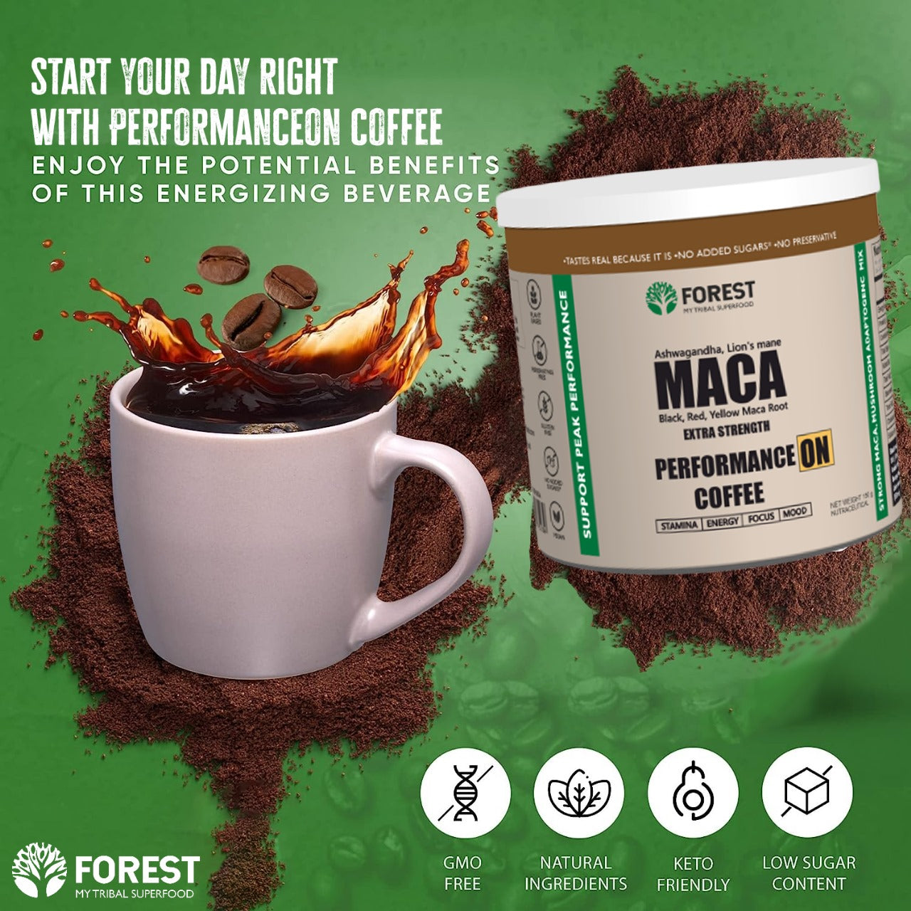 Forest Instant Maca Coffee for Men and Women