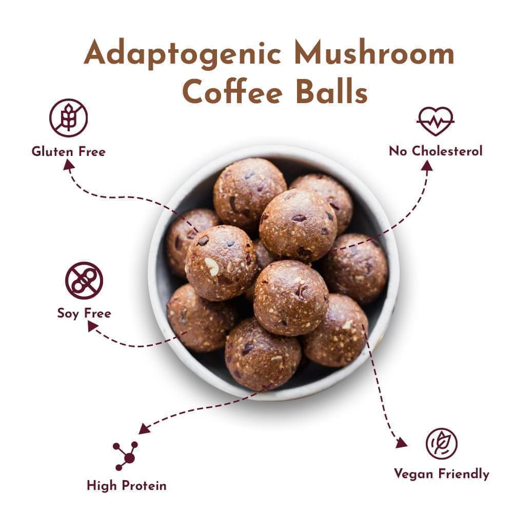 Adaptogenic Mushroom Coffee Balls – A Delicious Energy Boost