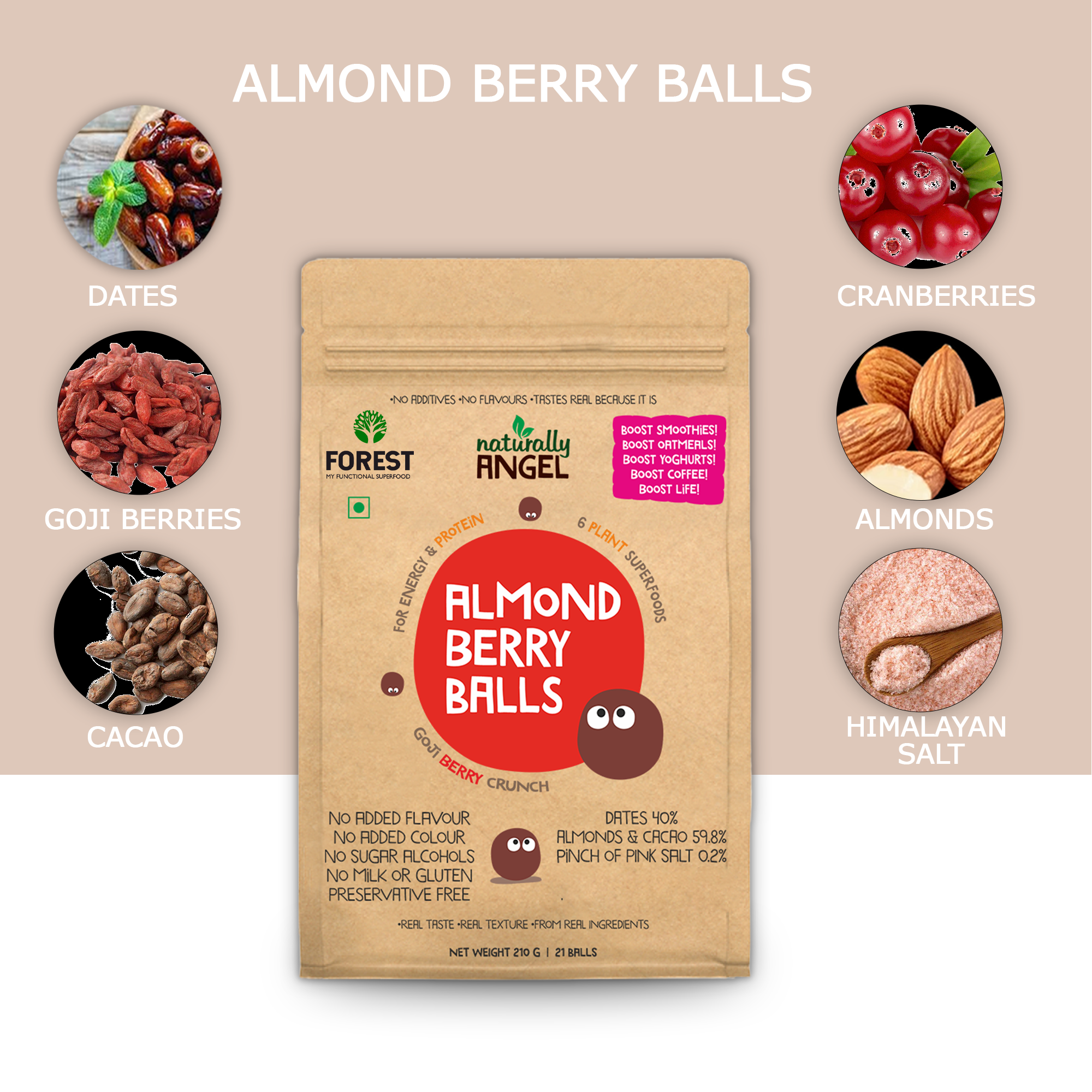 Almond Berry Ball – A Superfood-Packed Treat