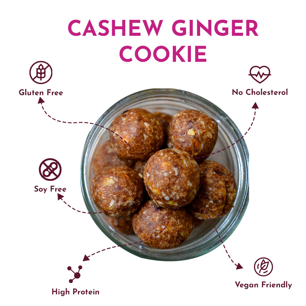 Cashew Ginger Cookie Balls – A Delicious Boost of Energy