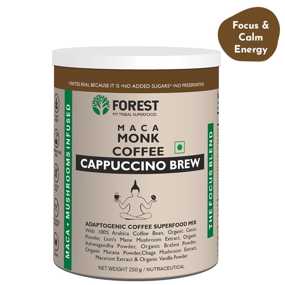 Maca Monk Coffee Cappuccino Brew - Forest Superfood