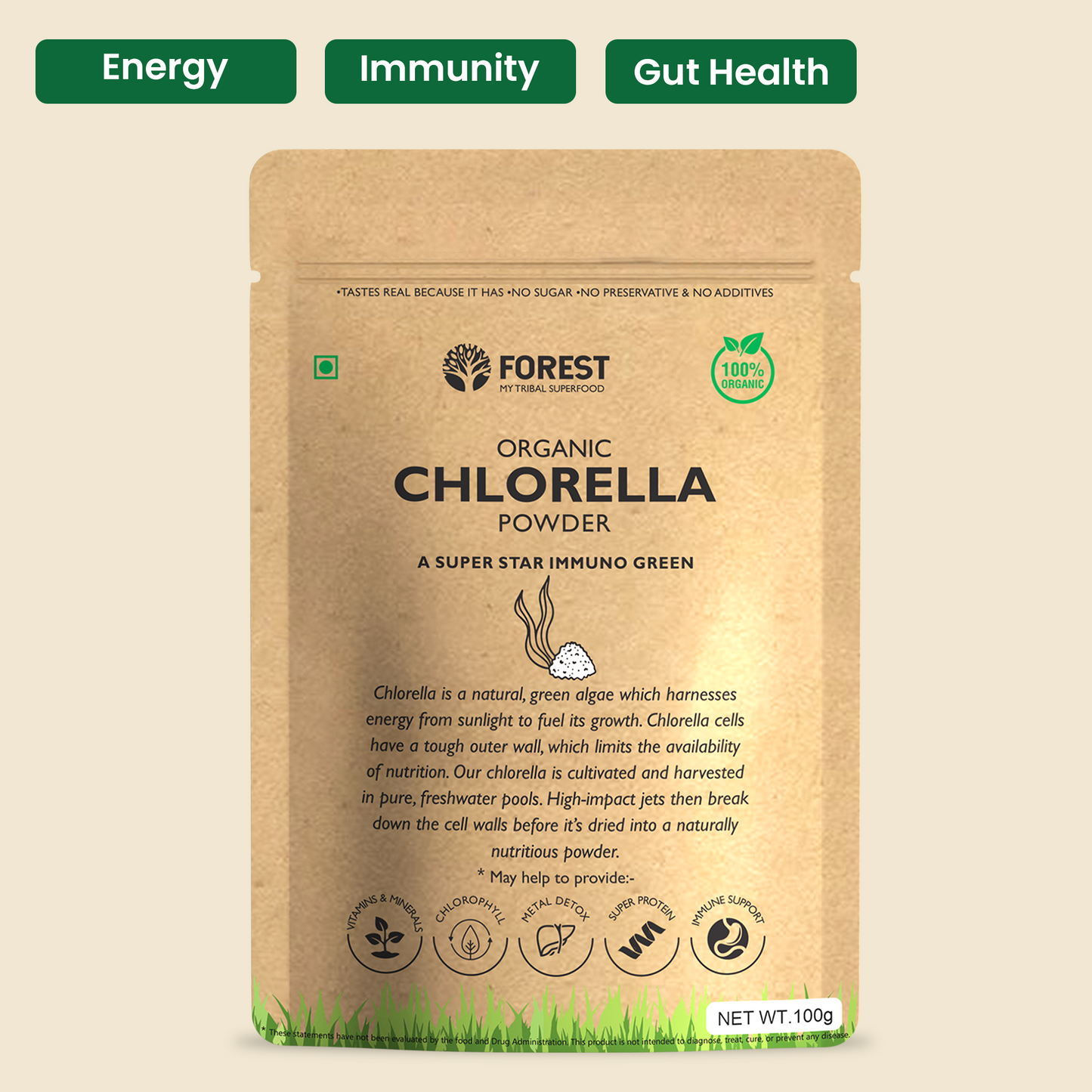 Organic Chlorella Powder   ‎   ‎