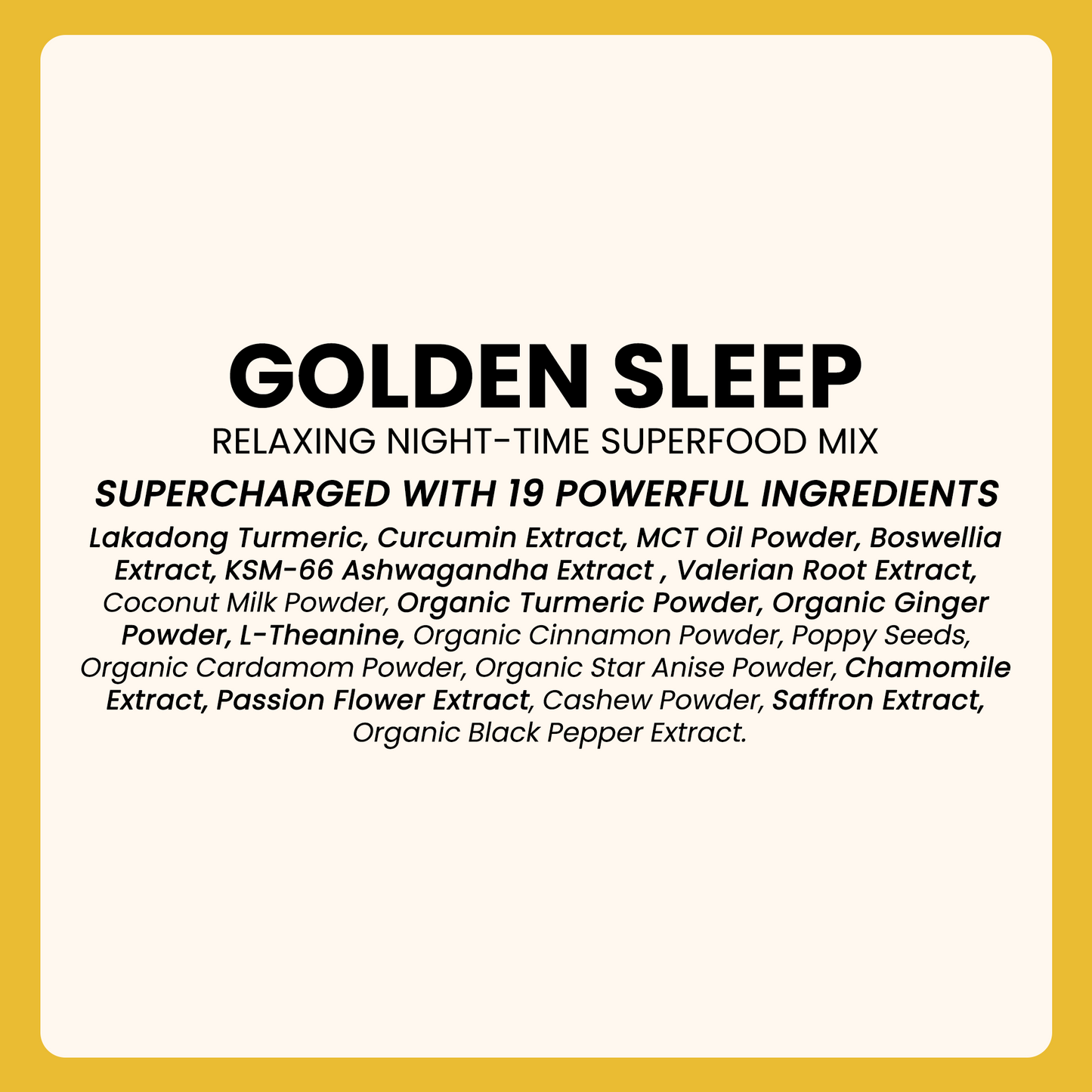 Golden Sleep Night Time Superfood