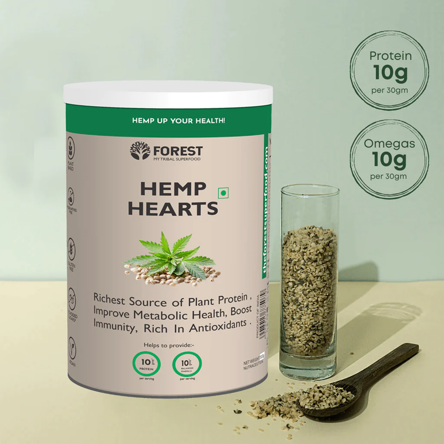 Hemp Hearts - 100% pure hemp hulled seeds