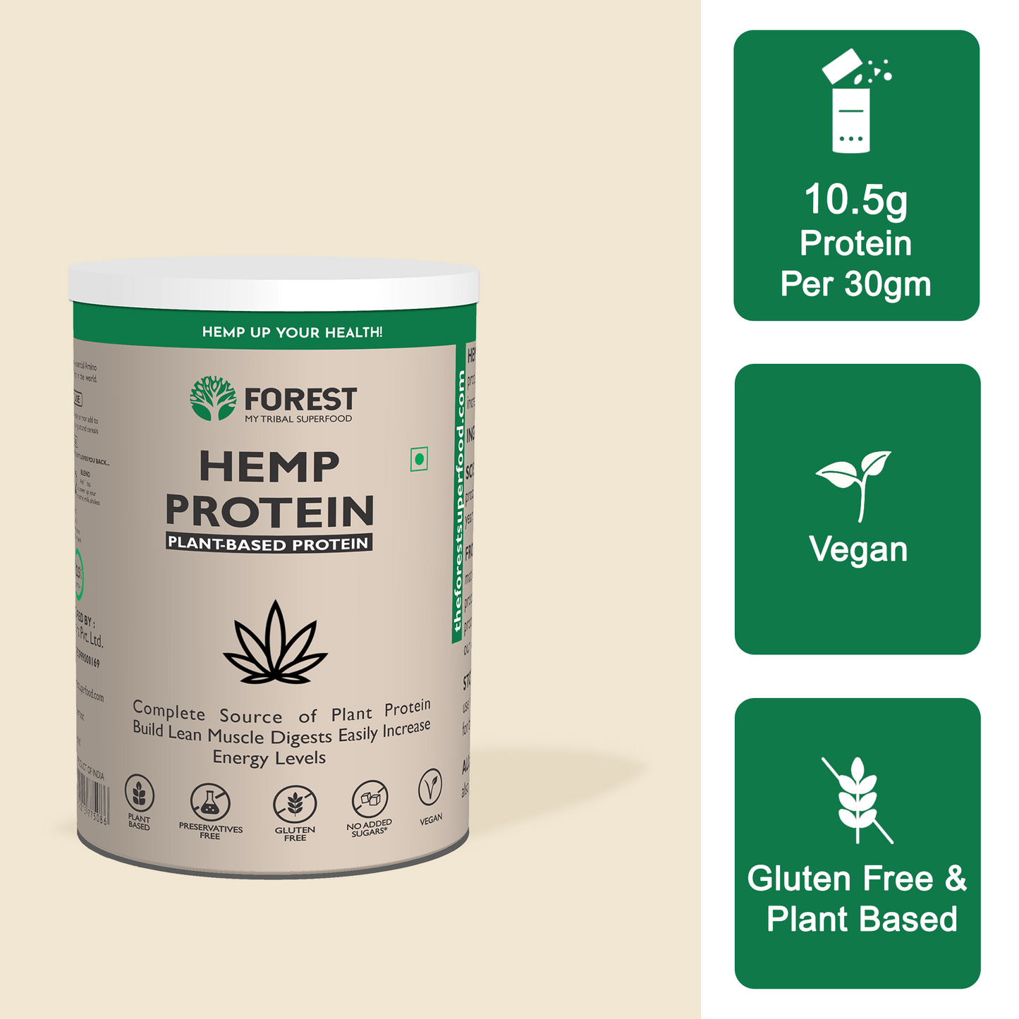 Hemp Protein Powder - 100% pure hemp protein powder