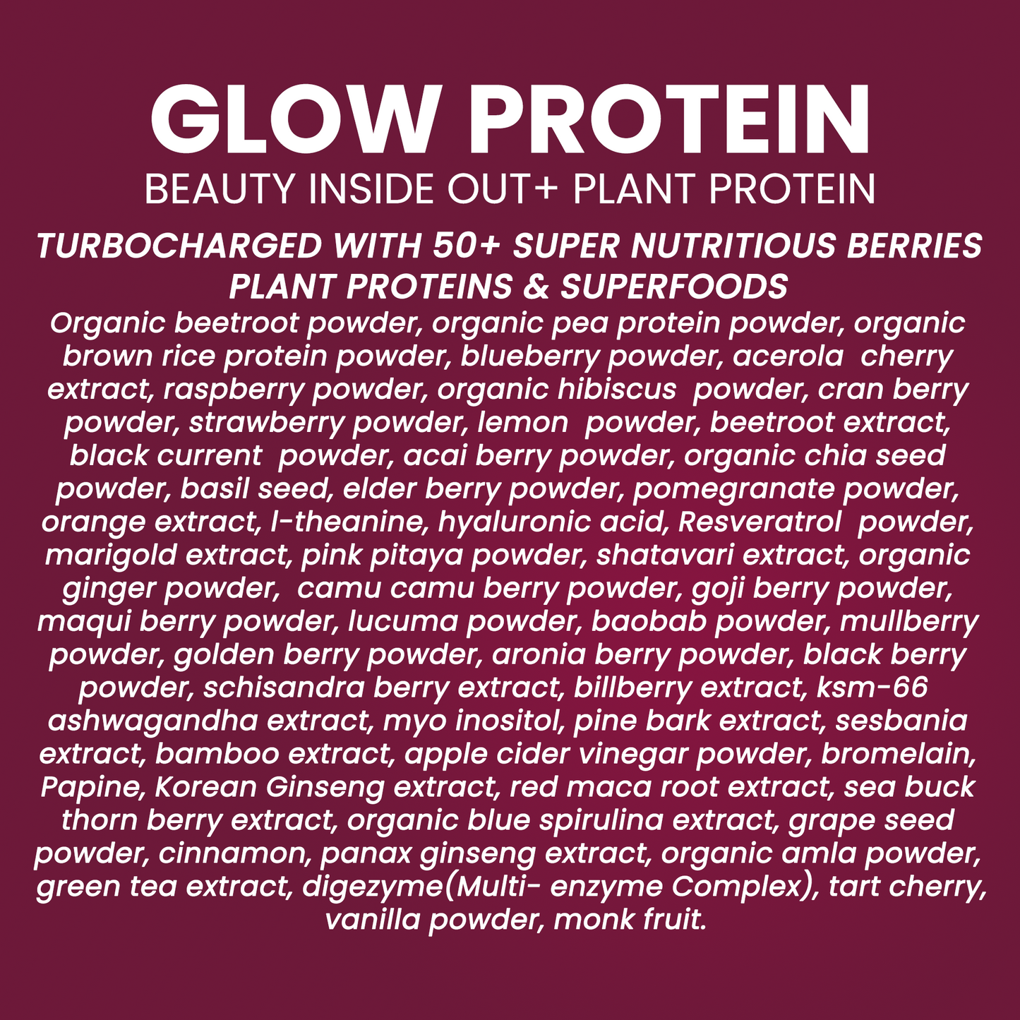 Forest Glow Protein For Collagen Boosting.