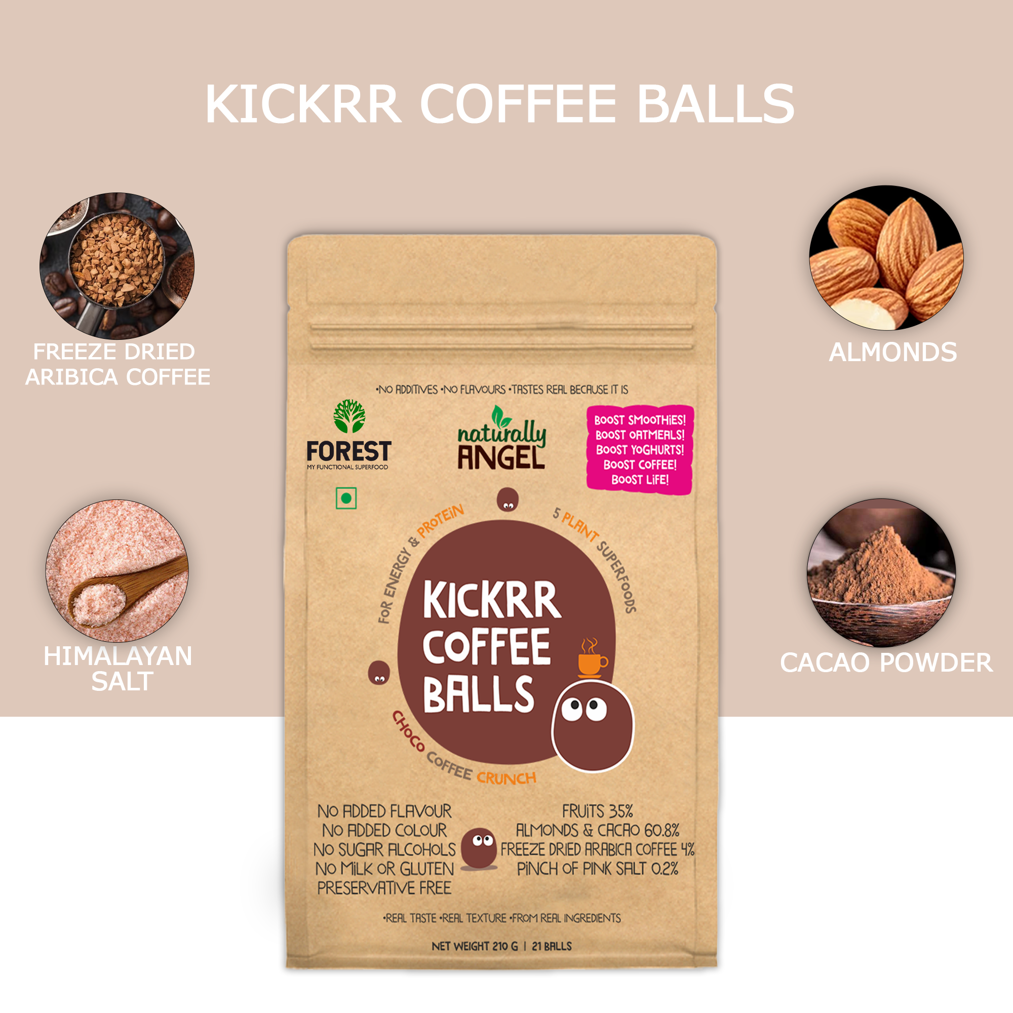 Kickrr Coffee Balls – Your Perfect Energy Boost in Every Bite