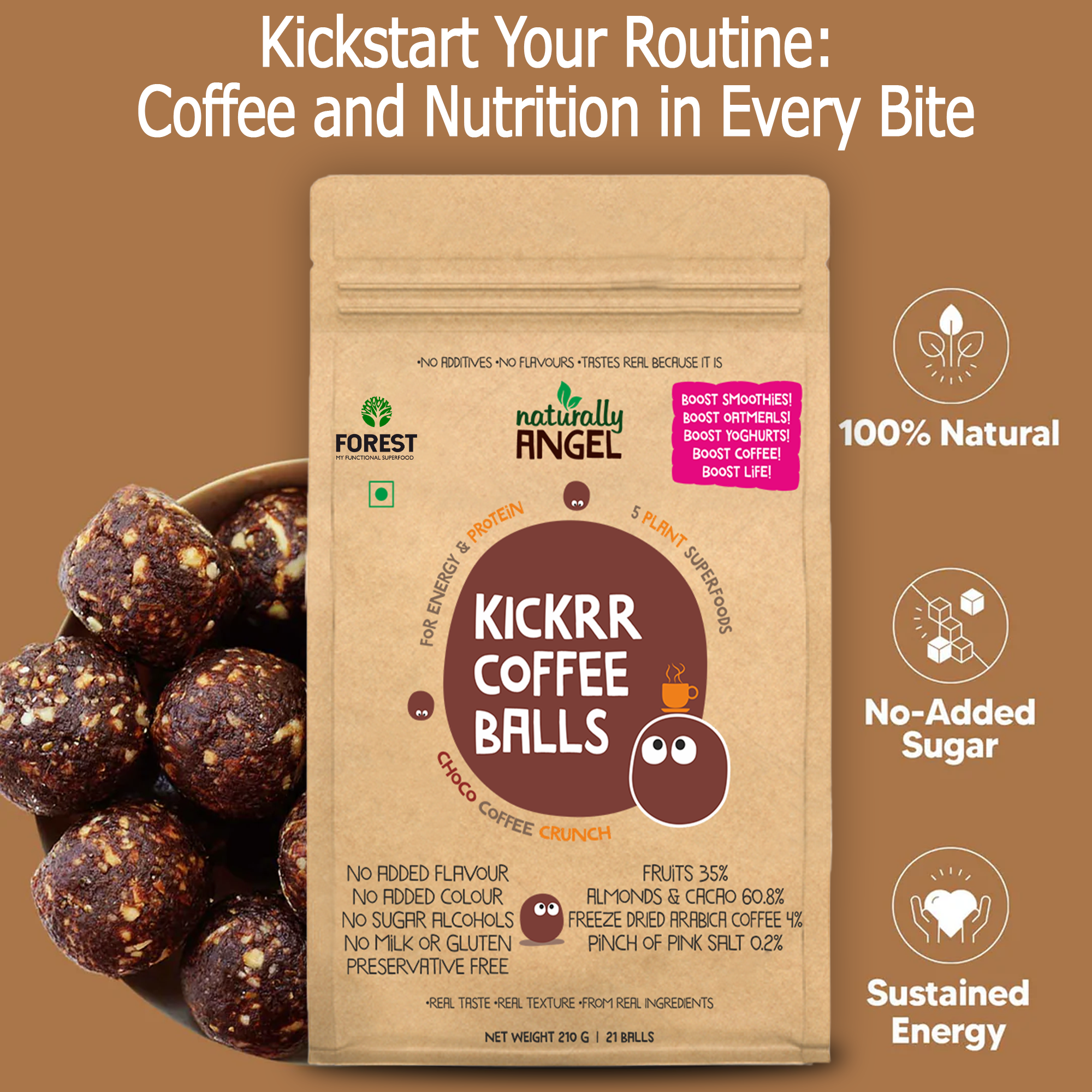 Kickrr Coffee Balls – Your Perfect Energy Boost in Every Bite