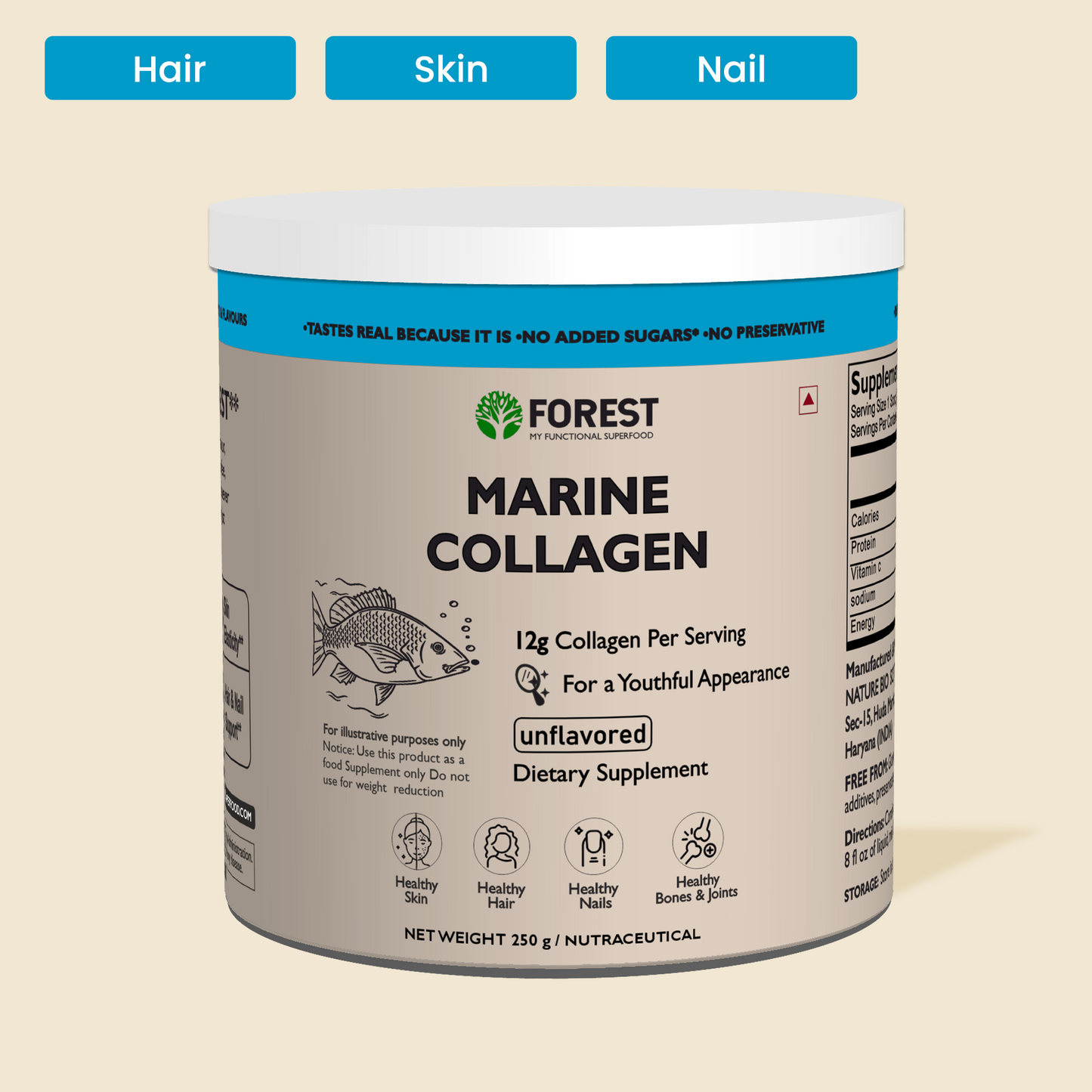 Forest Marine Collagen 250g unflavoured