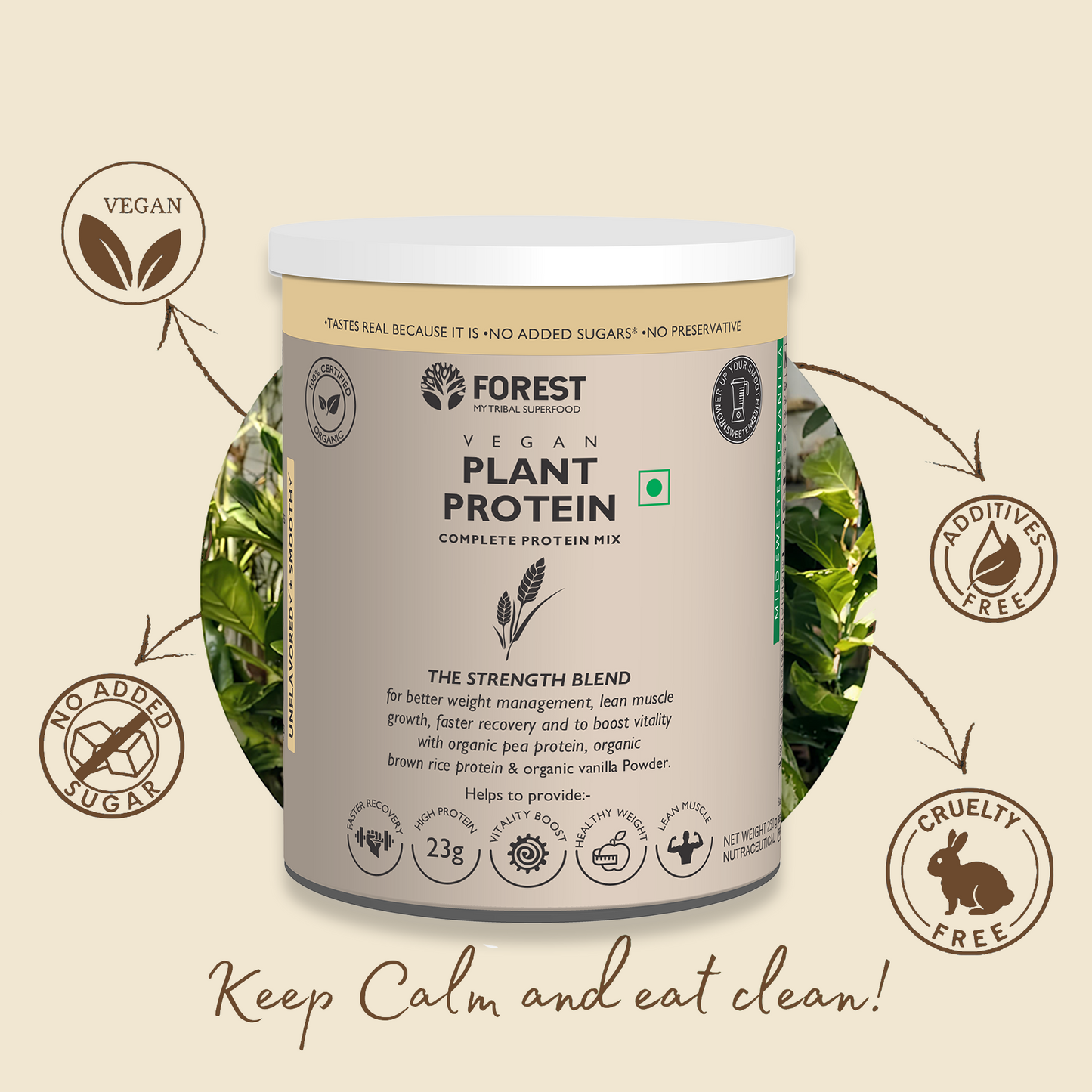 Organic Plant Protein 100% Certified Organic Protein- 510g