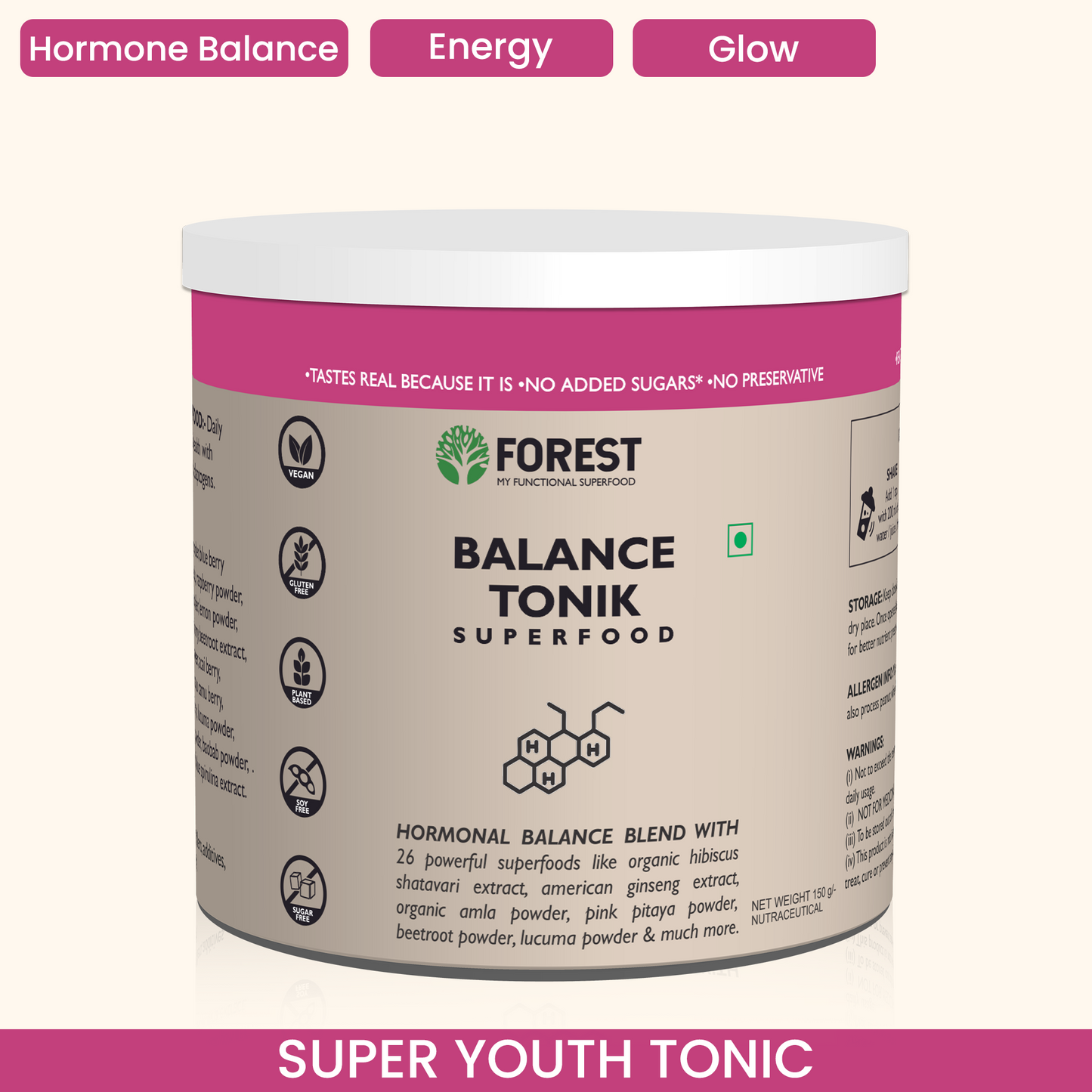 Balance Tonik Superfood | Hormonal Balance Blend With 26 Powerful Superfood.