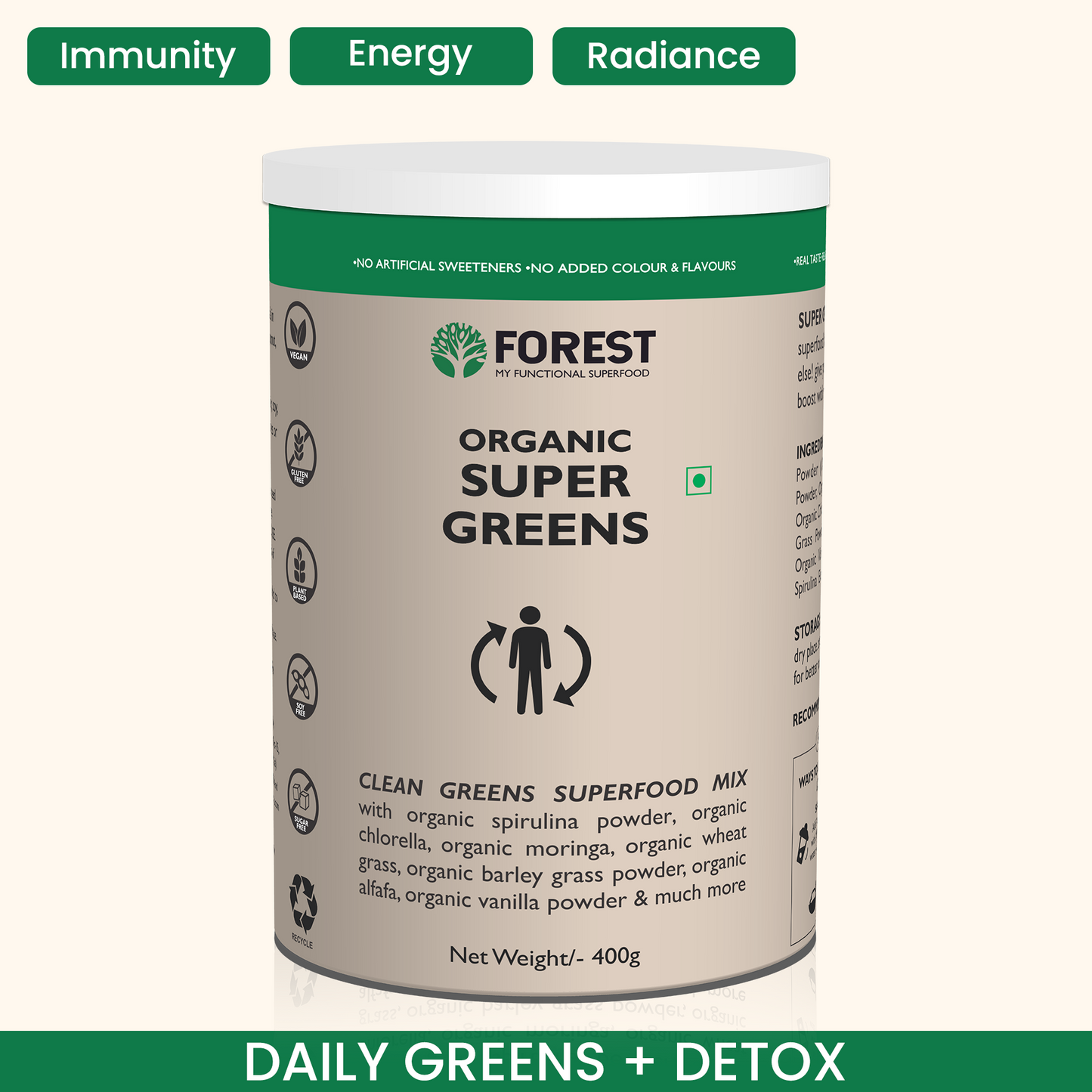 Organic Super Green for Immunity and Daily Detox